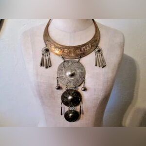 Vintage Unique Boho Long Necklace Collar Pendant Statement Necklace